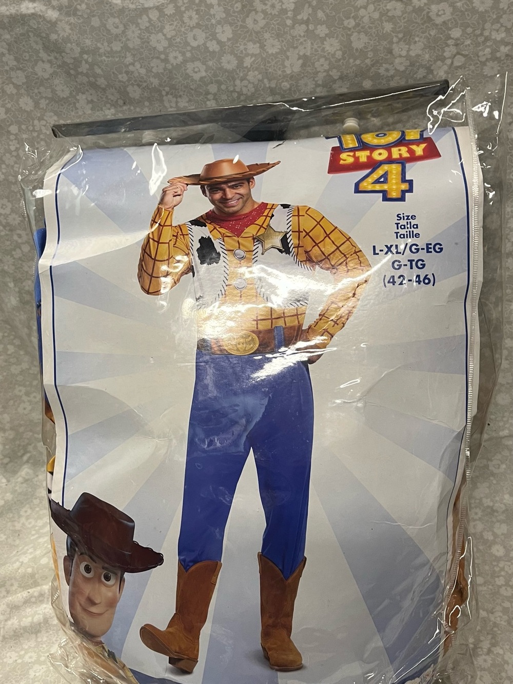 Disney Toy Story Woody Costume - Yellow, Blue, Brown